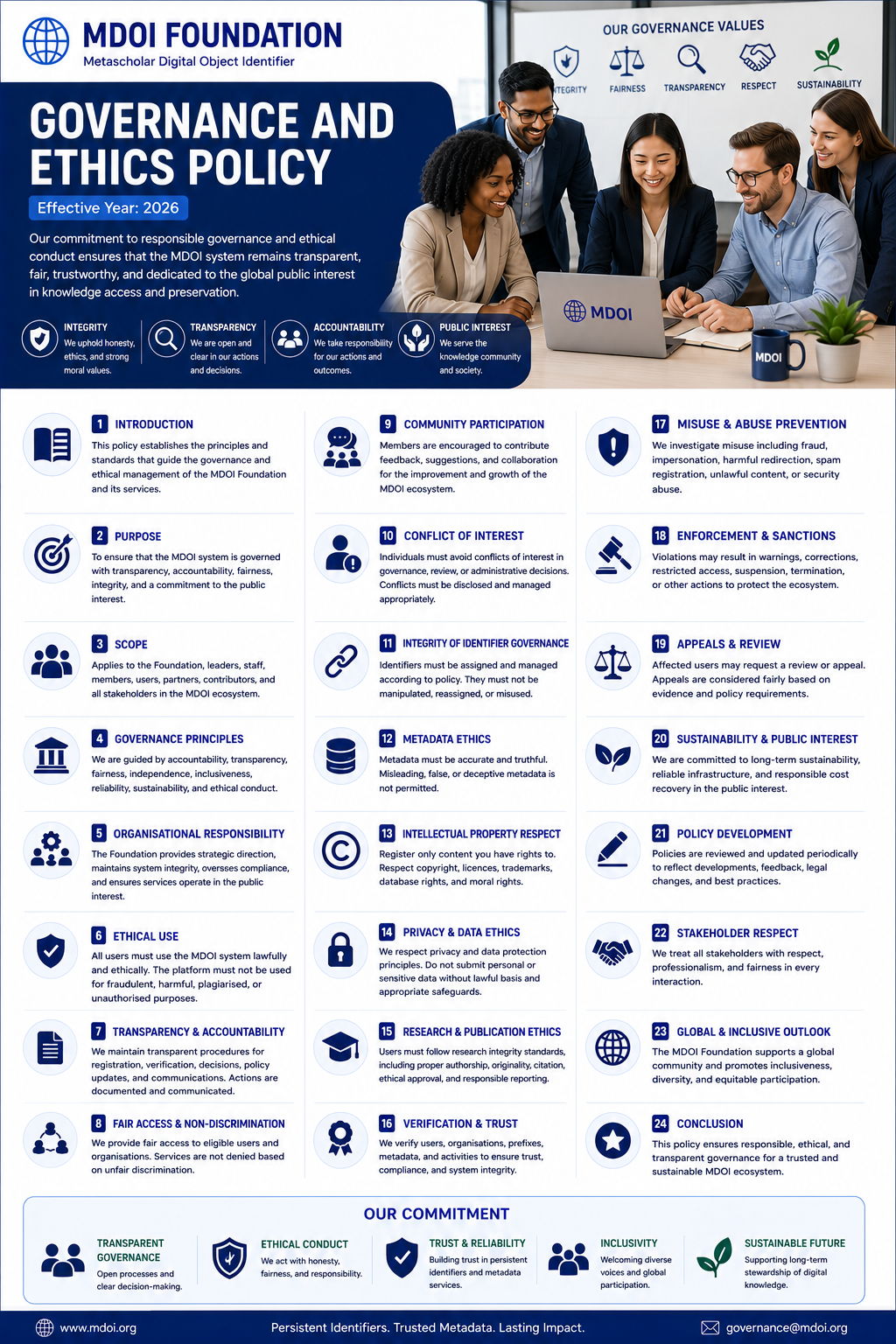 GOVERNANCE AND ETHICS POLICY cover