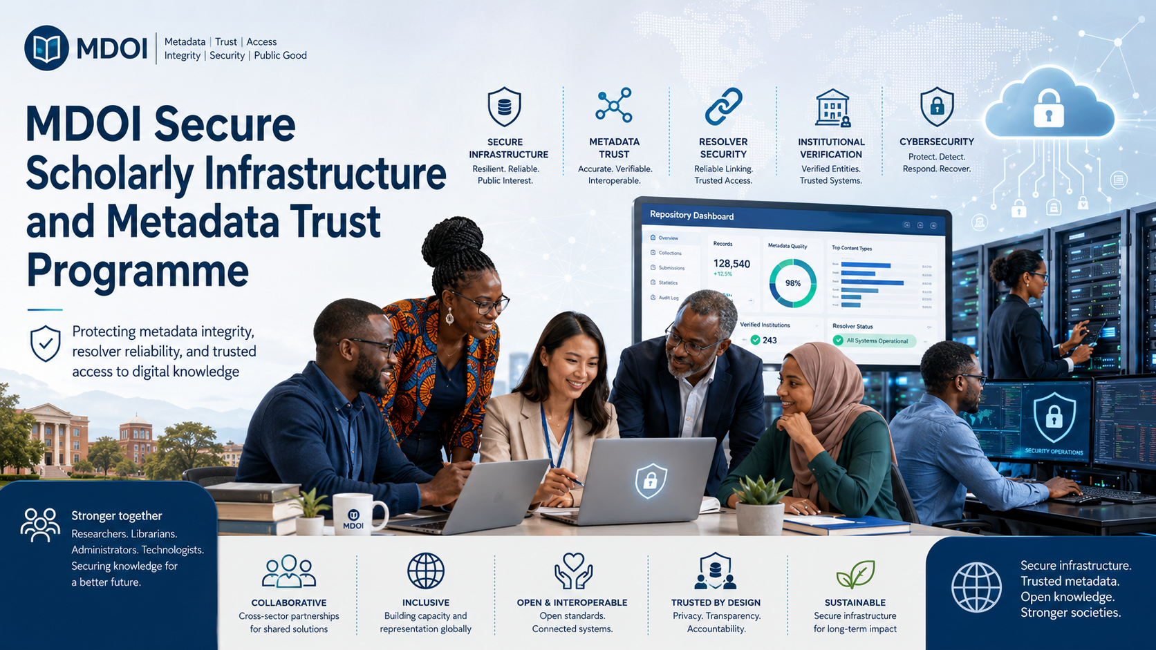MDOI Secure Scholarly Infrastructure and Metadata Trust Programme